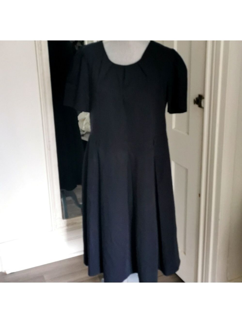 My New London double pleated black dress. Size 18. EUC